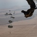 U.S. and Qatari forces conduct an airborne exercise on Christmas day