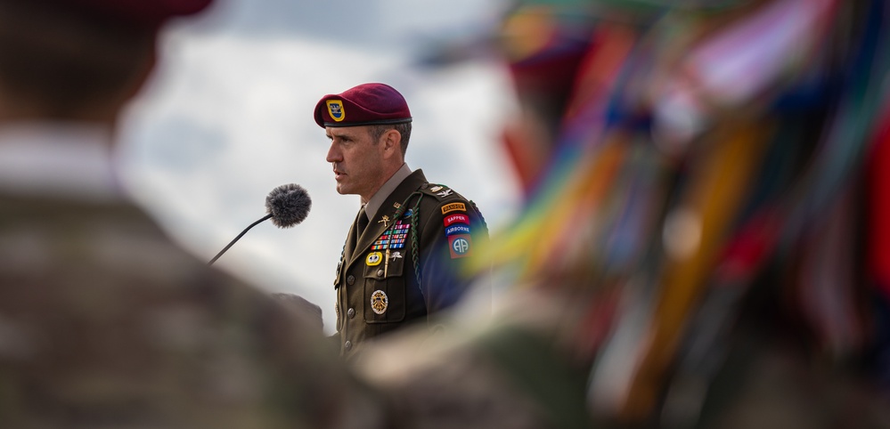 82nd Airborne Division Paratroopers Participate in Waal River Crossing Ceremony