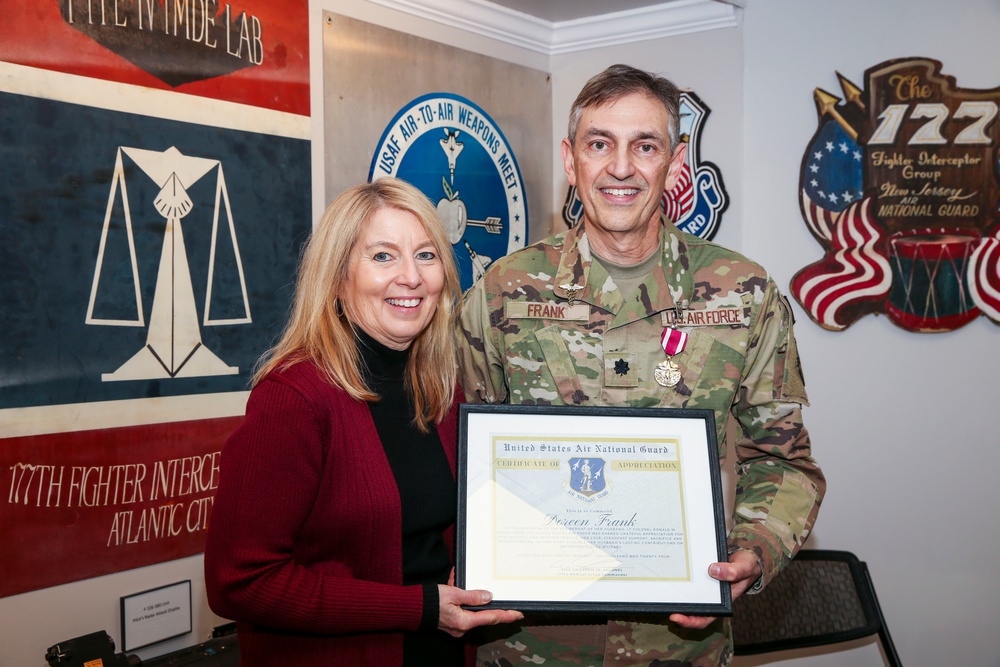 Lt. Col. Ronald M. Frank, 177th Medical Group chief of aerospace medicine, retires from the 177th Fighter Wing