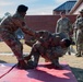 Security Forces hand cuff under stress training