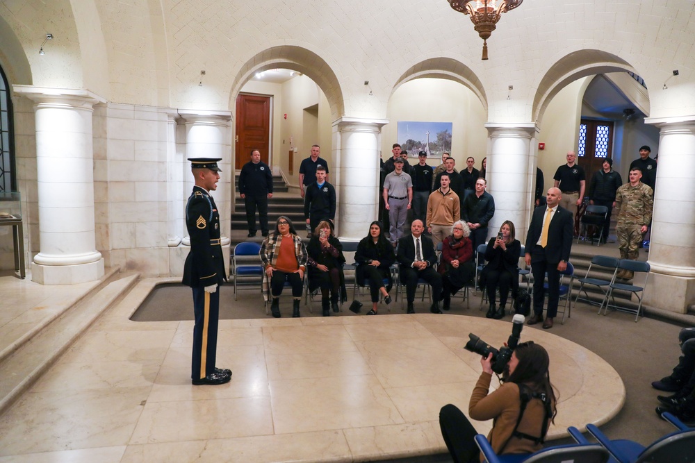 Tomb of the Unknown Soldier Identification Badge Ceremony, January 11, 2024