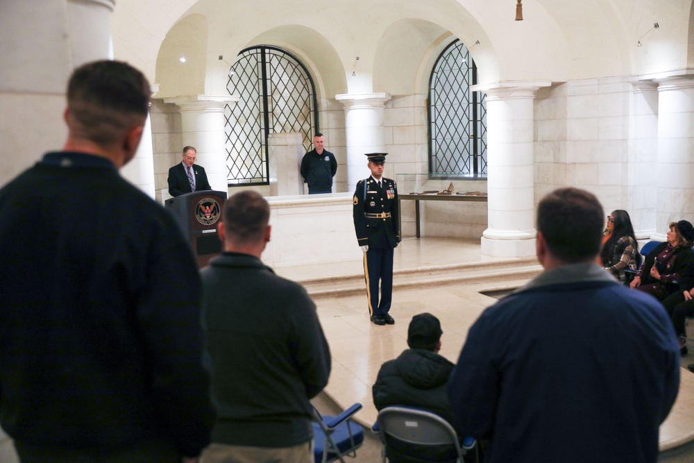 Tomb of the Unknown Soldier Identification Badge Ceremony, January 11, 2024