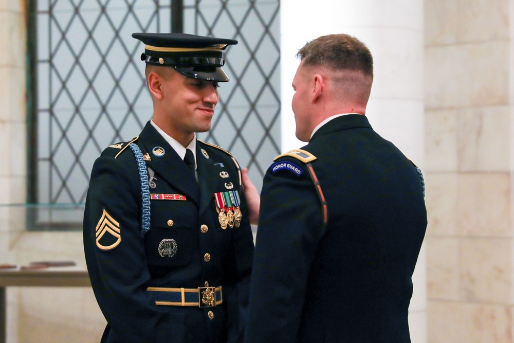 Tomb of the Unknown Soldier Identification Badge Ceremony, January 11, 2024