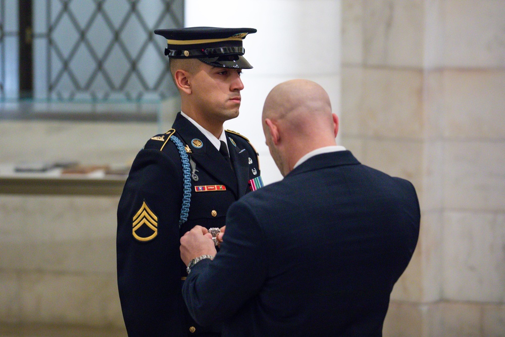 Tomb of the Unknown Soldier Identification Badge Ceremony, January 11, 2024