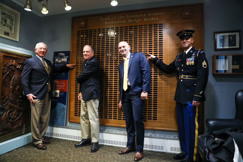 Tomb of the Unknown Soldier Identification Badge Ceremony, January 11, 2024