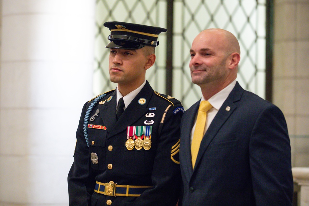 Tomb of the Unknown Soldier Identification Badge Ceremony, January 11, 2024