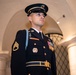 U.S. Army Staff Sgt. Isaiah Jasso-Campagna earns the Guard, Tomb of the Unknown Soldier Identification Badge