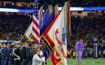 Joint Armed Forces Color Guard Takes the Field