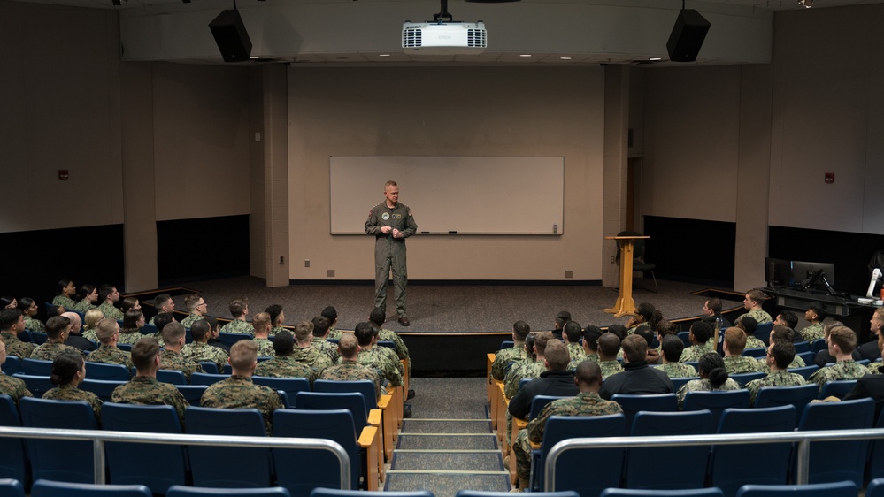 U.S. 2nd Fleet Commander Speaks with ODU NROTC