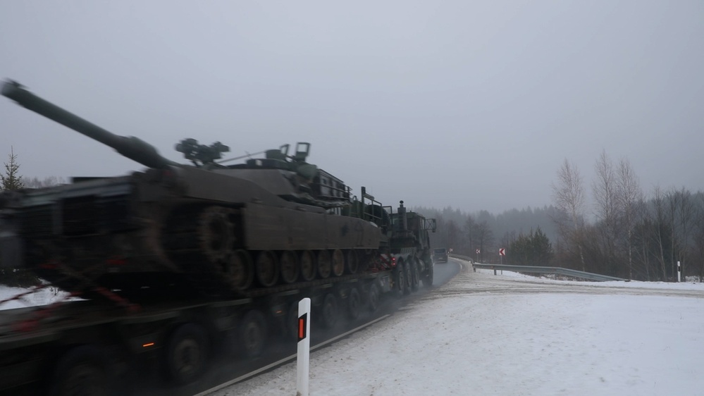 Logistician Soldiers move the Marne Division across Europe