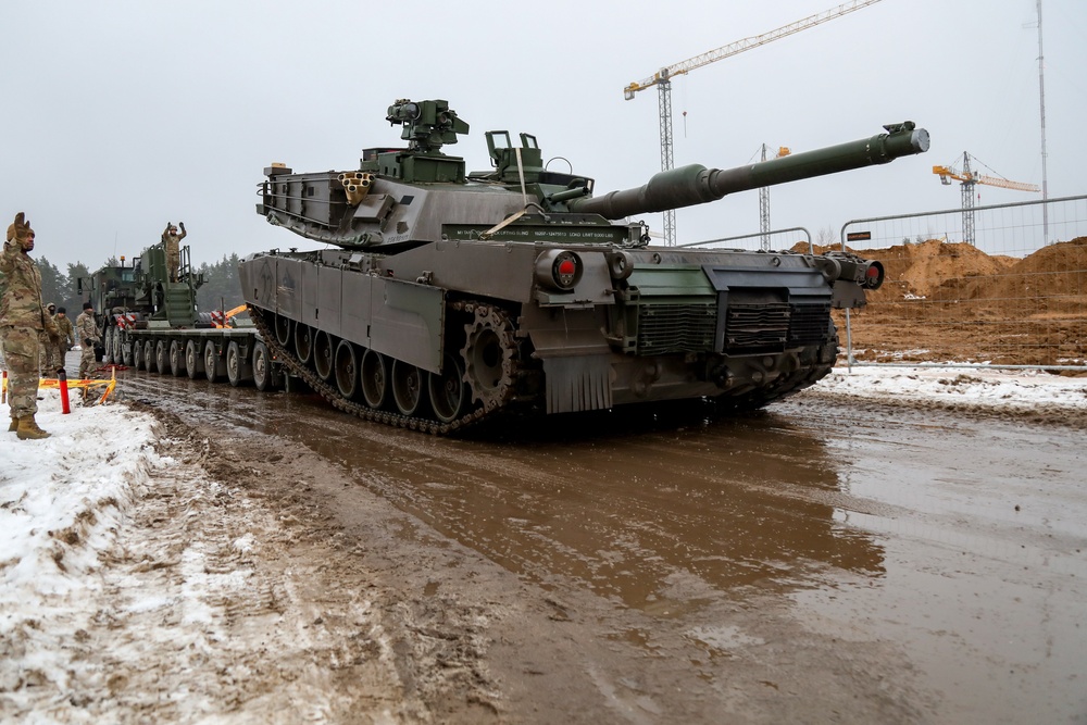 Logistician Soldiers move the Marne Division across Europe