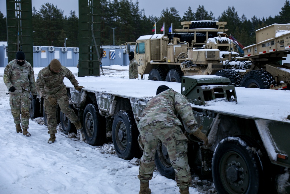 Logistician Soldiers move the Marne Division across Europe