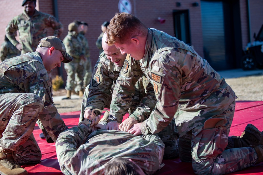 172nd SFS Handcuff and Confrontational Management Training 2023