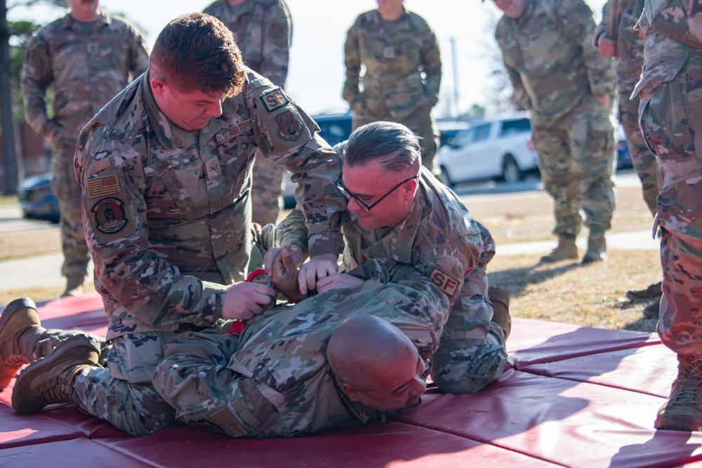 172nd SFS Handcuff and Confrontational Management Training 2023