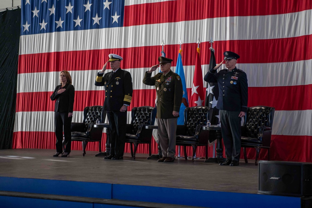 DSD Hicks Attends USSPACECOM Change of Command Ceremony