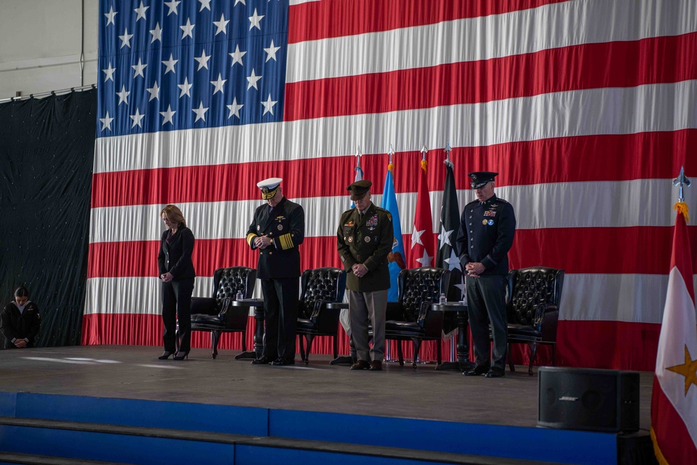 DSD Hicks Attends USSPACECOM Change of Command Ceremony