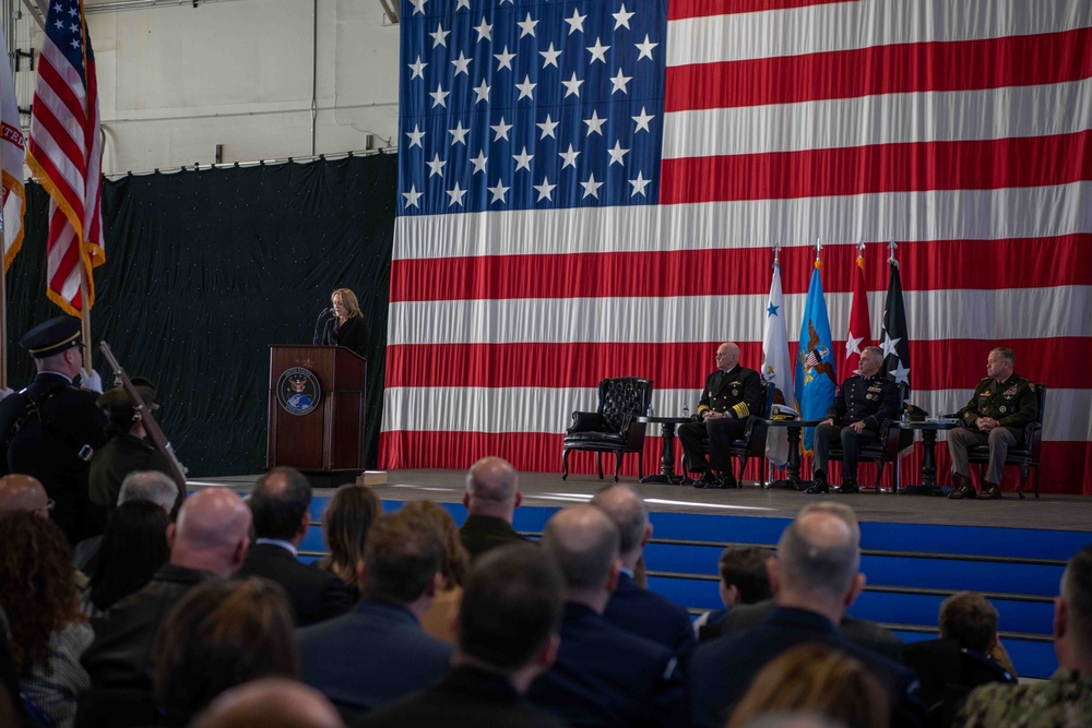 DSD Hicks Attends USSPACECOM Change of Command Ceremony