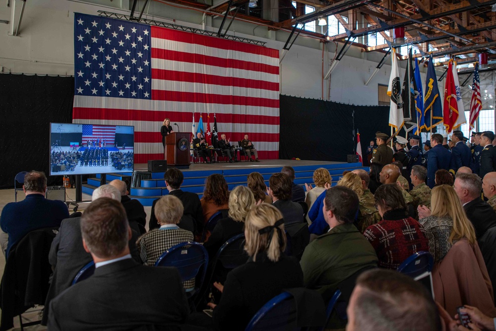 DSD Hicks Attends USSPACECOM Change of Command Ceremony