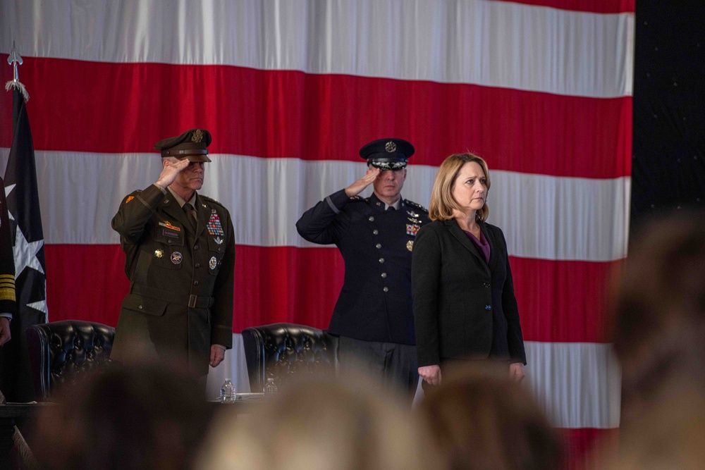 DSD Hicks Attends USSPACECOM Change of Command Ceremony