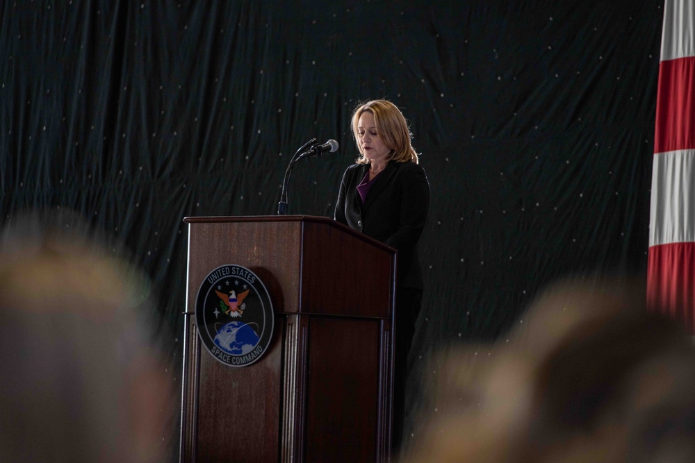 DSD Hicks Attends USSPACECOM Change of Command Ceremony