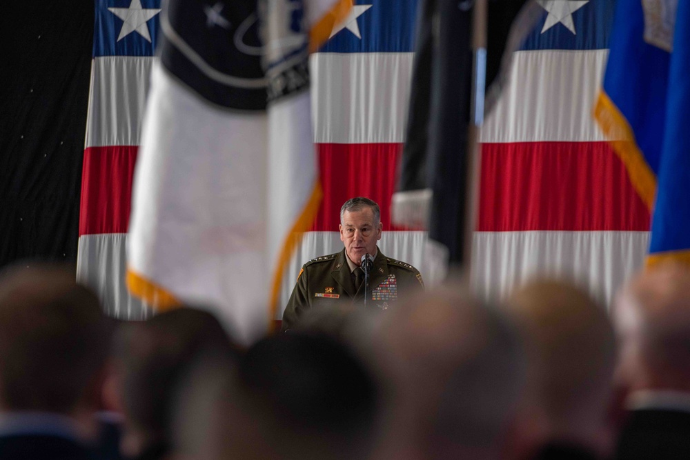 DSD Hicks Attends USSPACECOM Change of Command Ceremony