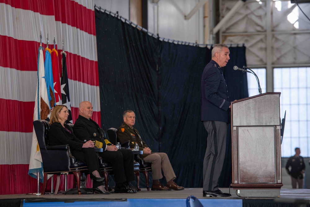 DSD Hicks Attends USSPACECOM Change of Command Ceremony