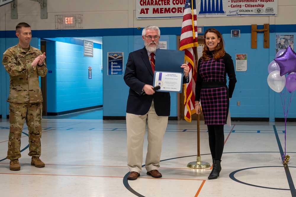 Minot AFB schools earn the Purple Star