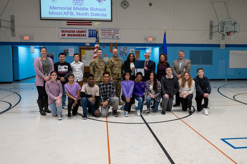 Minot AFB schools earn the Purple Star