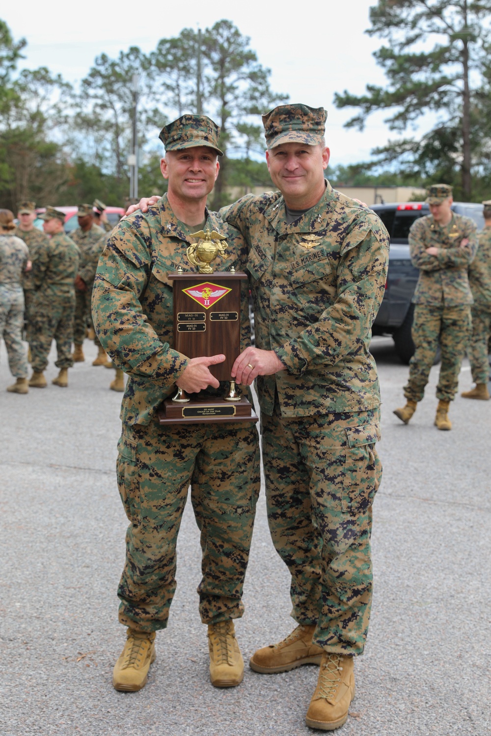 MAG-31 receives the fiscal year 2023 enlisted retention group of the year award for 2nd MAW