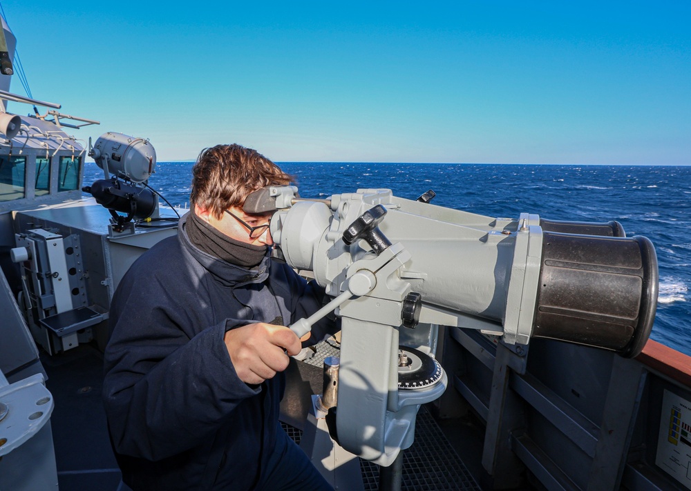 USS John Finn Sails the Pacific Ocean