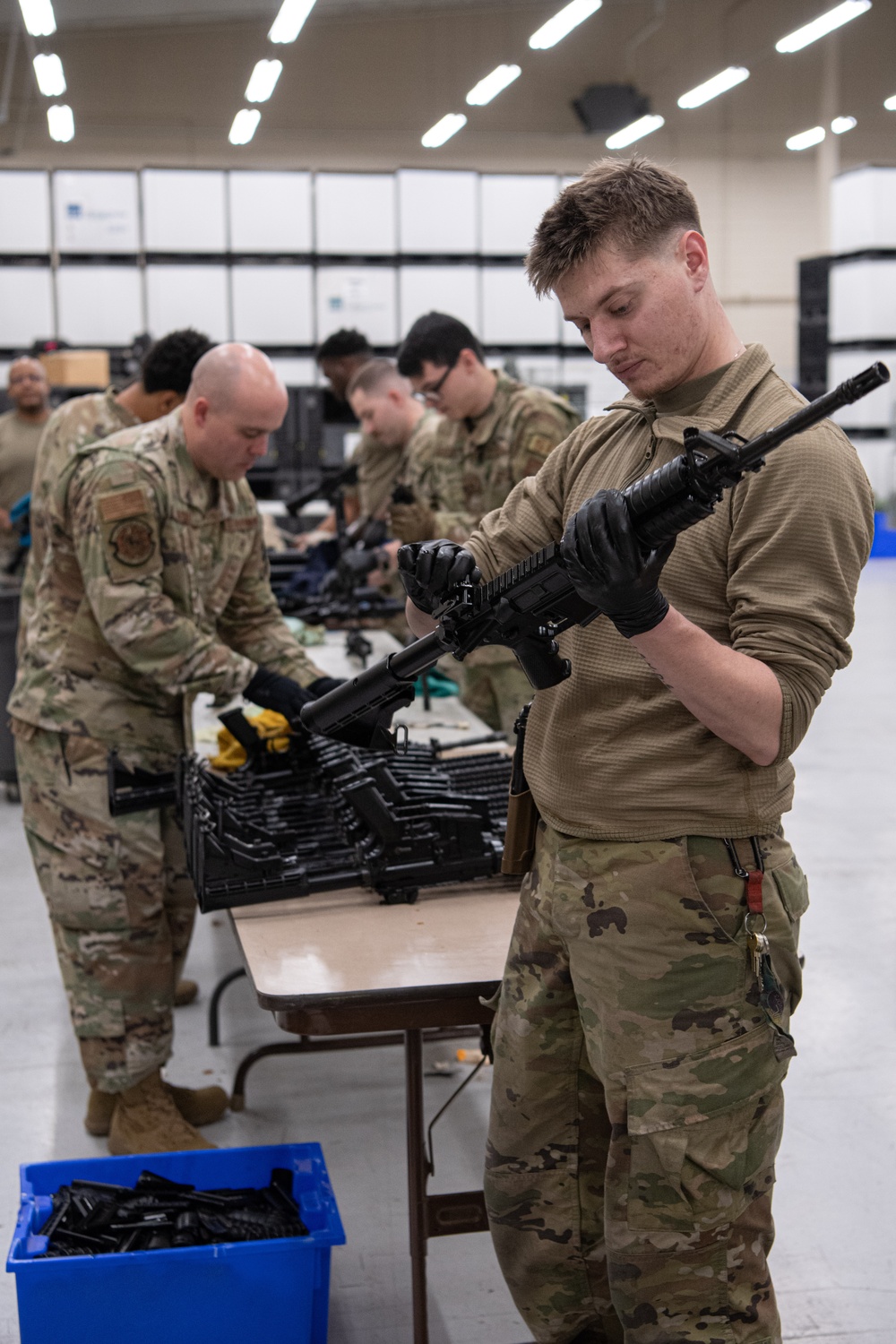 Airmen from five bases assist Cannon AFB with weapons inventory, right seven-year deficiency