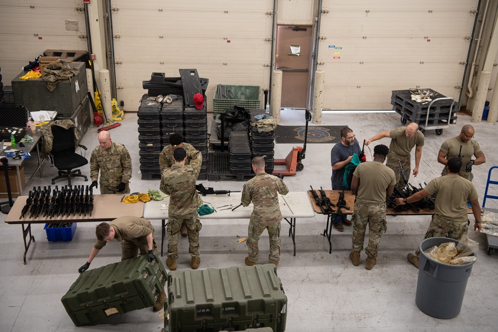 Airmen from five bases assist Cannon AFB with weapons inventory, right seven-year deficiency