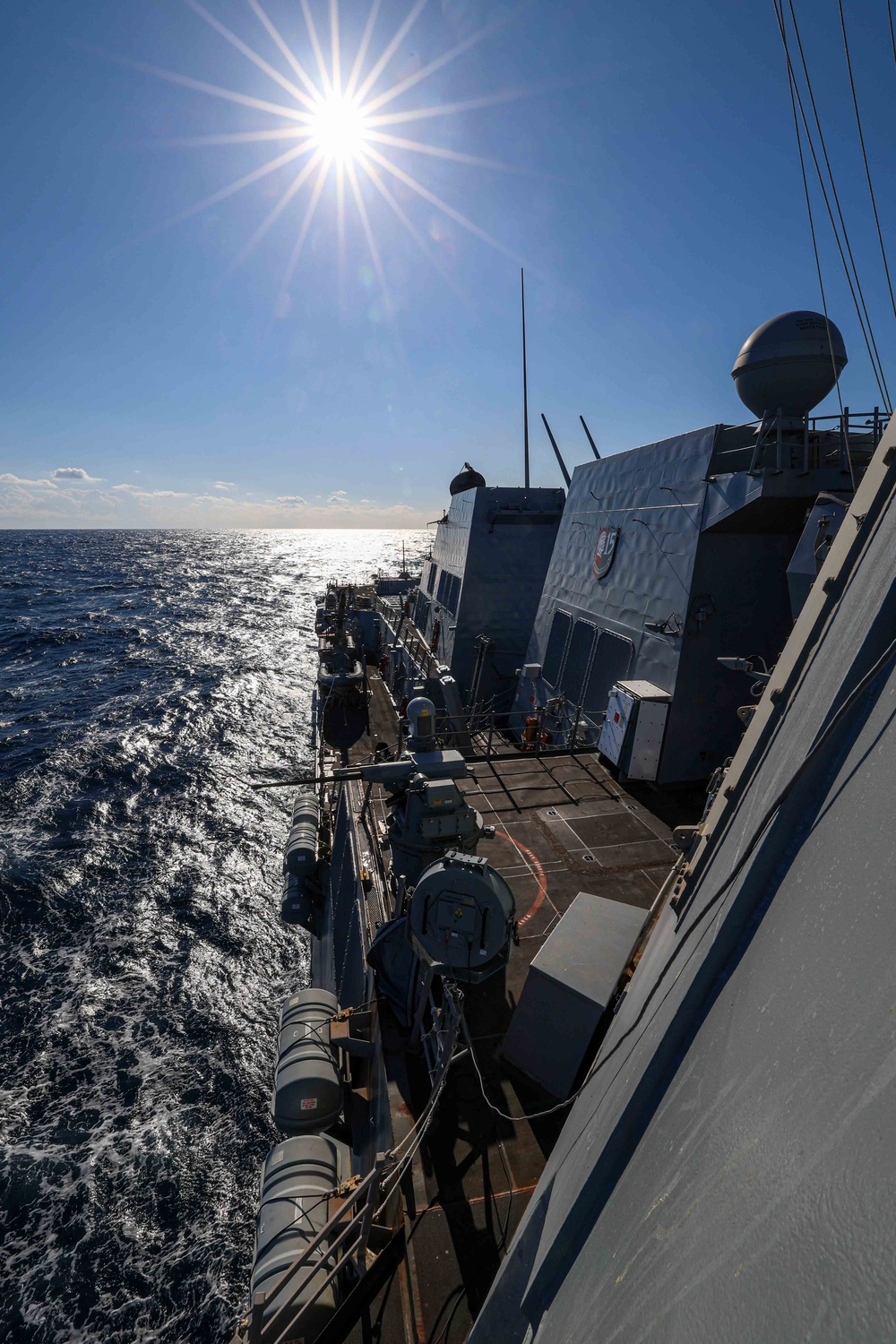 USS John Finn Sails the Pacific Ocean