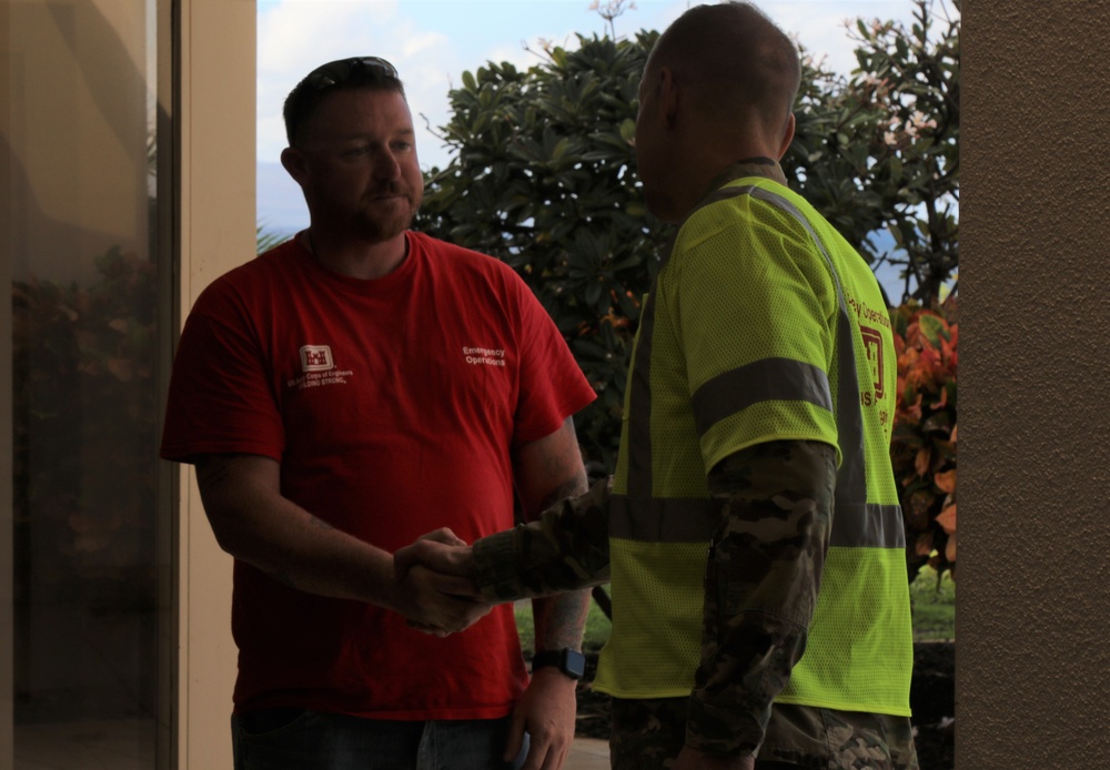The U.S. Army Corps of Engineers Deputy Commanding General William “Butch” Graham visits the Recovery Field Office in Kihei, Hawaii and the Emergency Field Office in Lahaina, Hawaii on Jan. 10.