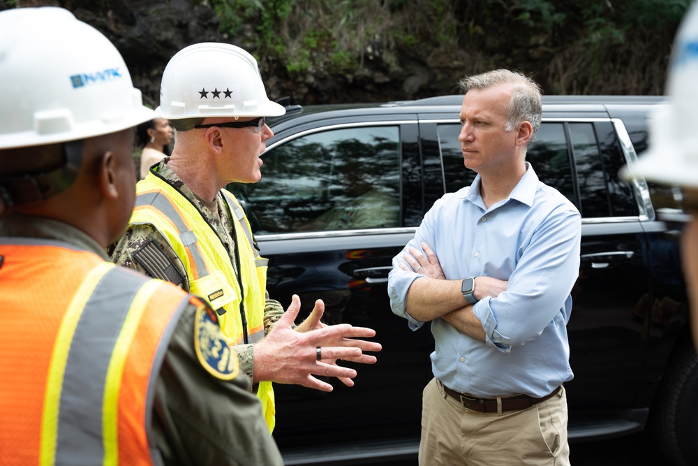 US Navy Under Secretary assesses Red Hill defueling operations prior to residual fuel removal