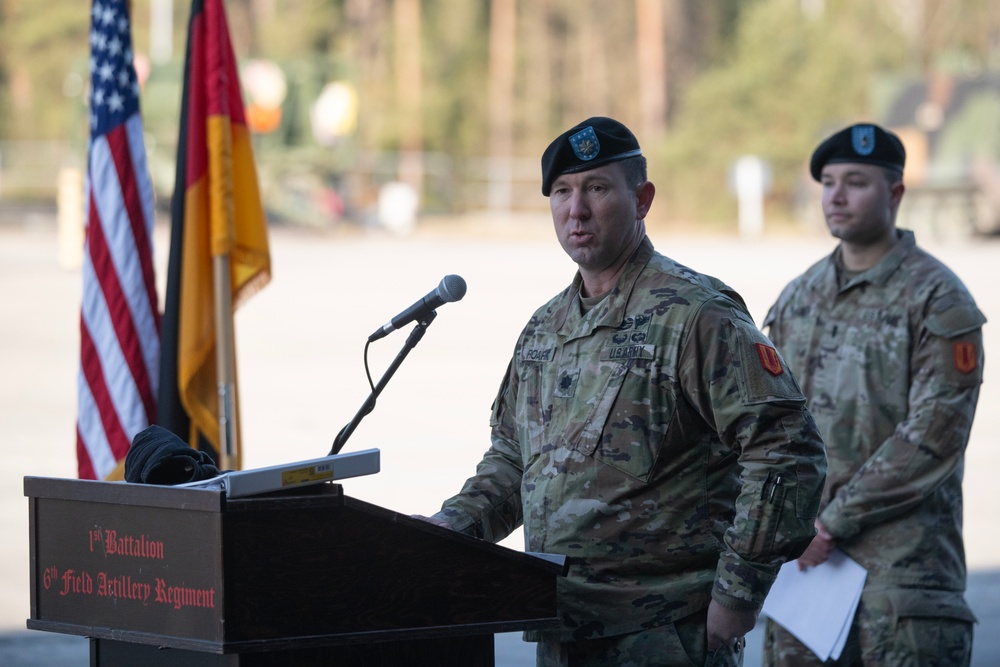 Charlie Battery, 1-6 FAR Activation Ceremony