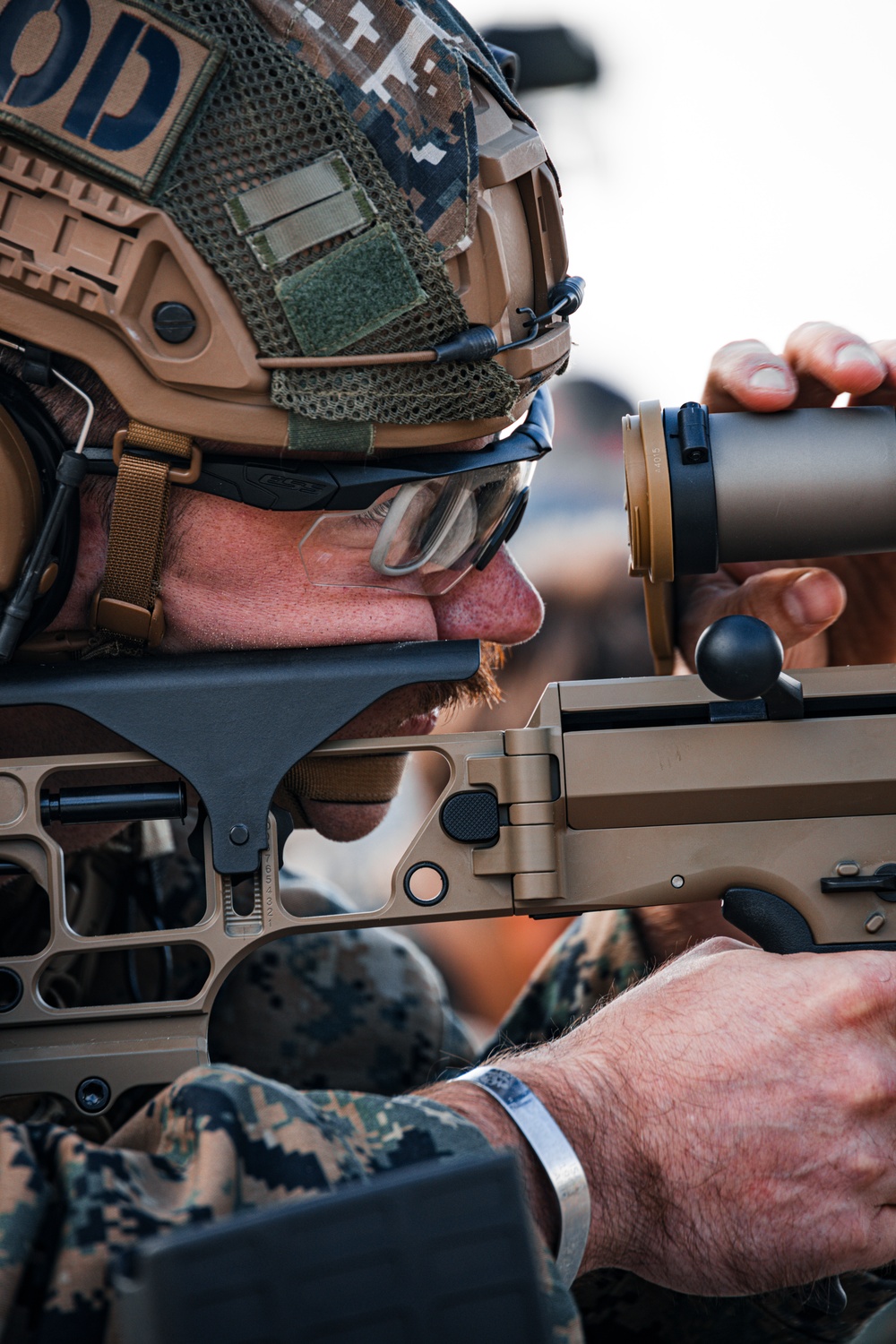 U.S. Marines fire the MK-22 Advanced Sniper Rifle