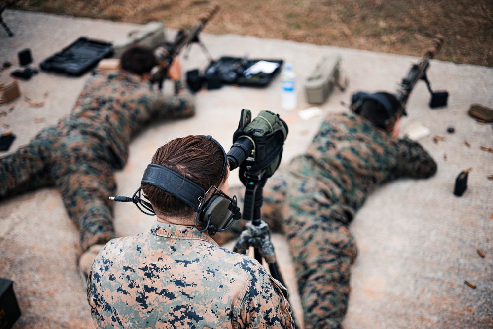 U.S. Marines fire the MK-22 Advanced Sniper Rifle