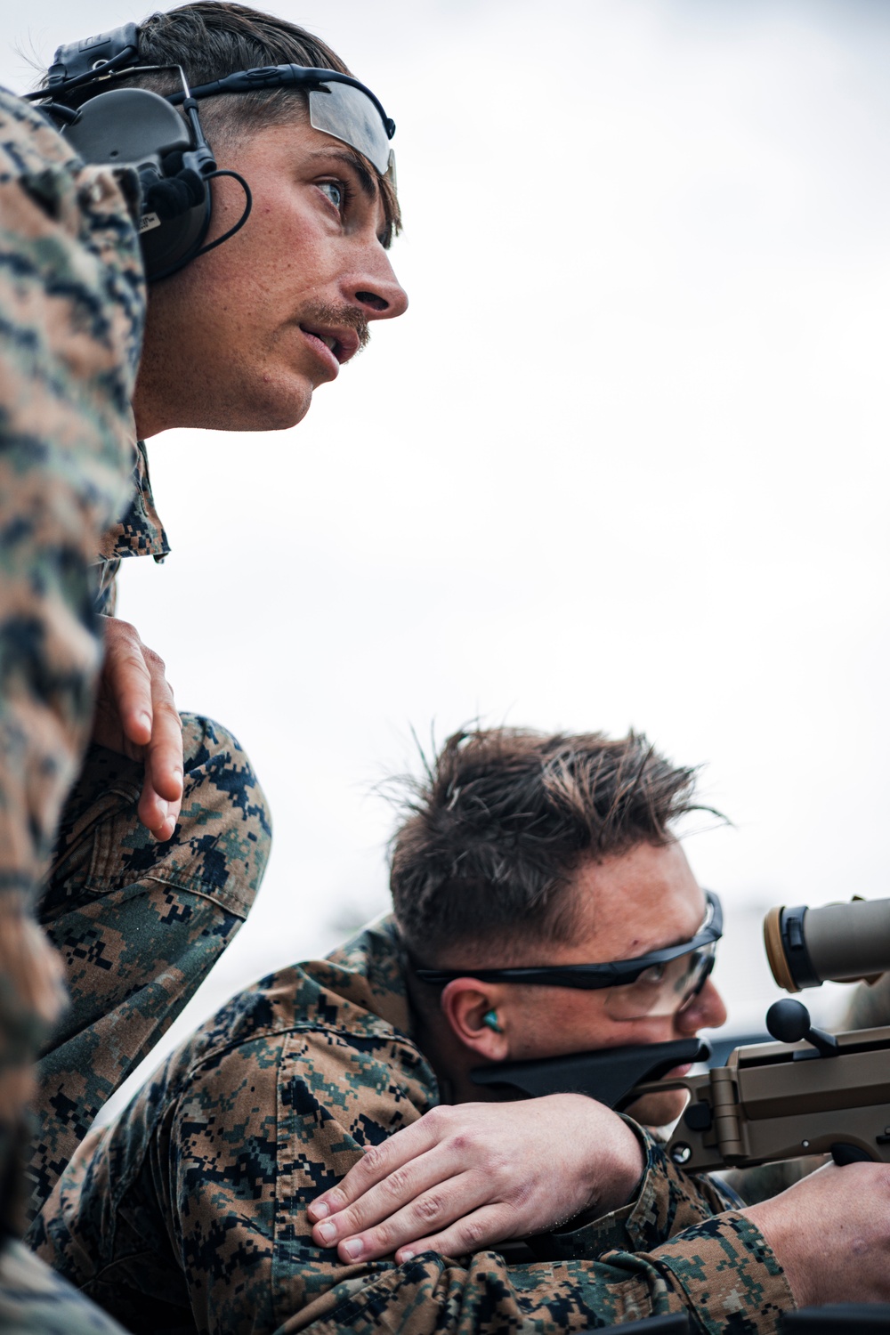 U.S. Marines fire the MK-22 Advanced Sniper Rifle