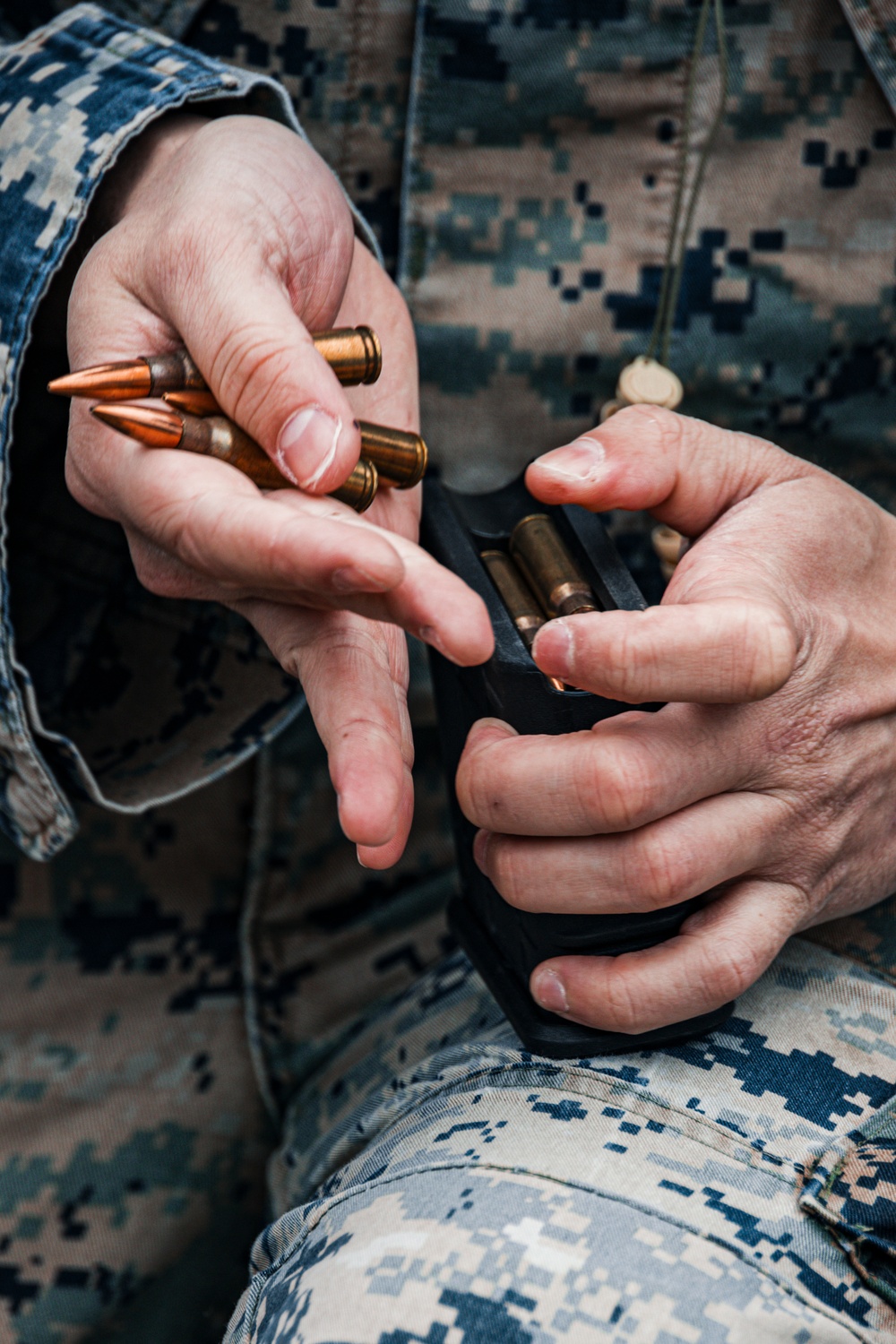 U.S. Marines fire the MK-22 Advanced Sniper Rifle