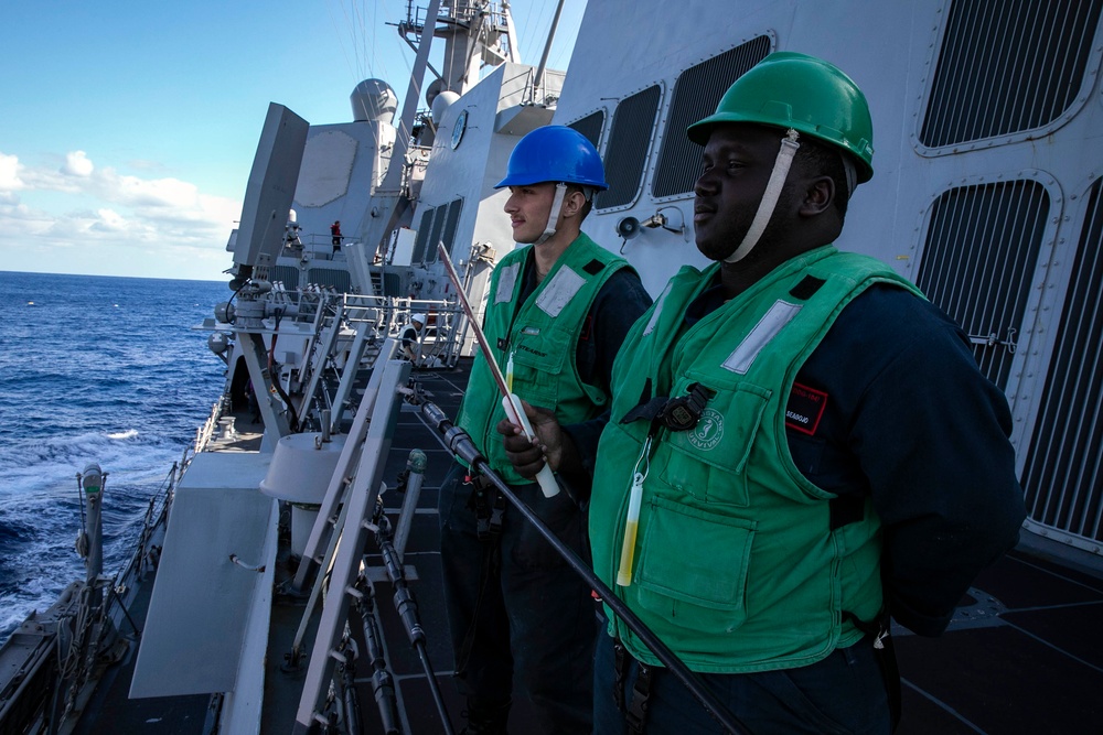 Sailors Conduct Replenishment-at-Sea with USNS John Ericsson