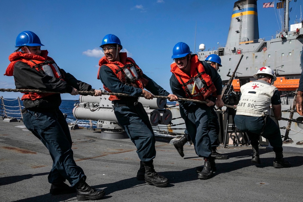 Sailors Conduct Replenishment-at-Sea with USNS John Ericsson