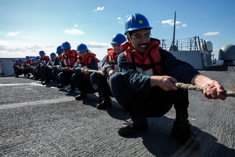 Sailors Conduct Replenishment-at-Sea with USNS John Ericsson