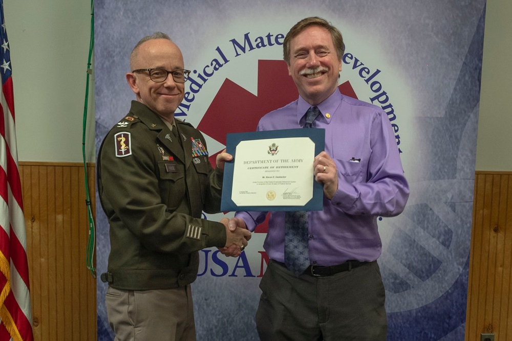 ‘Keep Calm and Let Steve Handle It’ – USAMMDA project manager retires after more than three decades in federal civil service