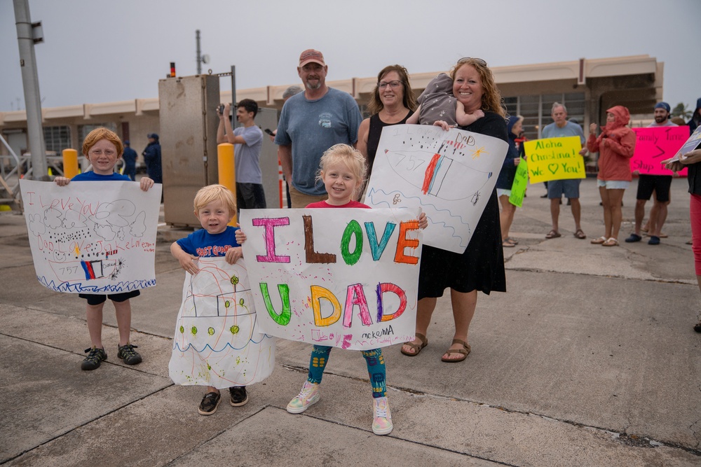 Coast Guard Cutter Midgett returns to home port after a 129-day Alaska patrol