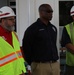 Maj. Gen. William “Butch” Graham U.S. Army Corps of Engineers, Headquarters Deputy Commanding Gen., receives updates on the wildfire recovery mission during a site visit to impacted areas in Lahaina, Hawaii, Jan. 10.