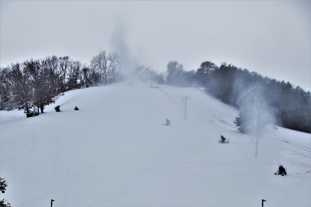 Snowmaking at Fort McCoy's Whitetail Ridge Ski Area