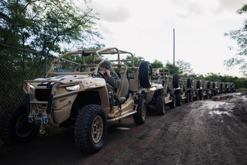 3d LCT loads a Logistics Support Vessel in preparation for Bougainville III