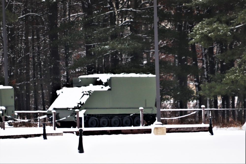 January 2024 views of Fort McCoy's Equipment Park