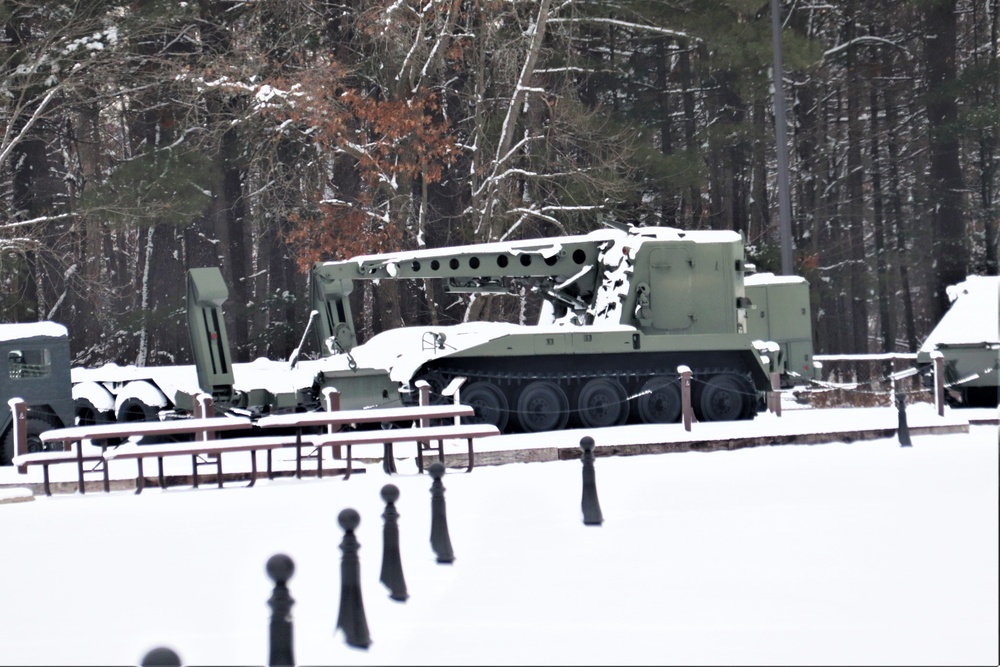 January 2024 views of Fort McCoy's Equipment Park